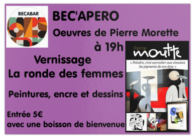 1er Juin – Vernissage Oeuvres de Pierre Morette