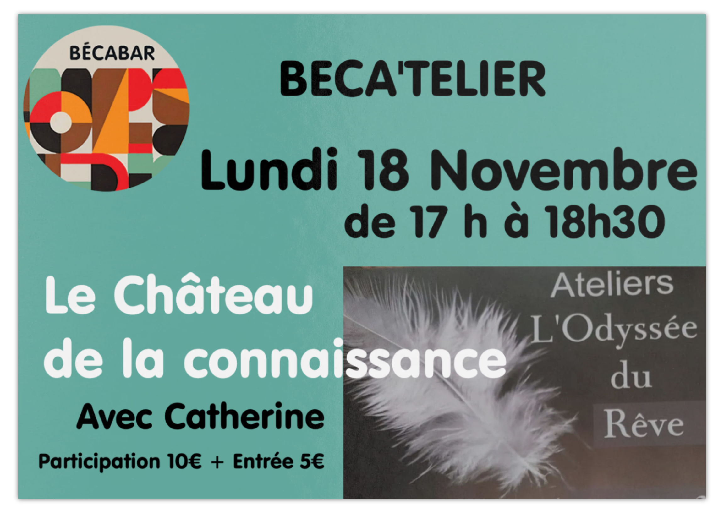 Lundi 18 Novembre – Béca’Telier