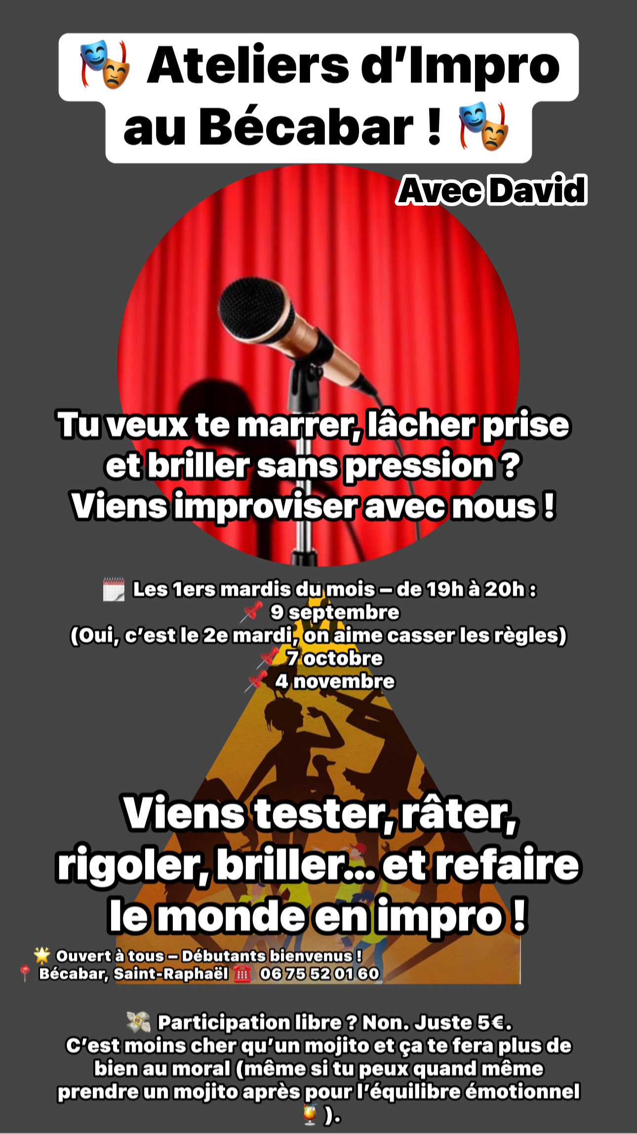 Mardi 9 Septembre – Béca’Impro