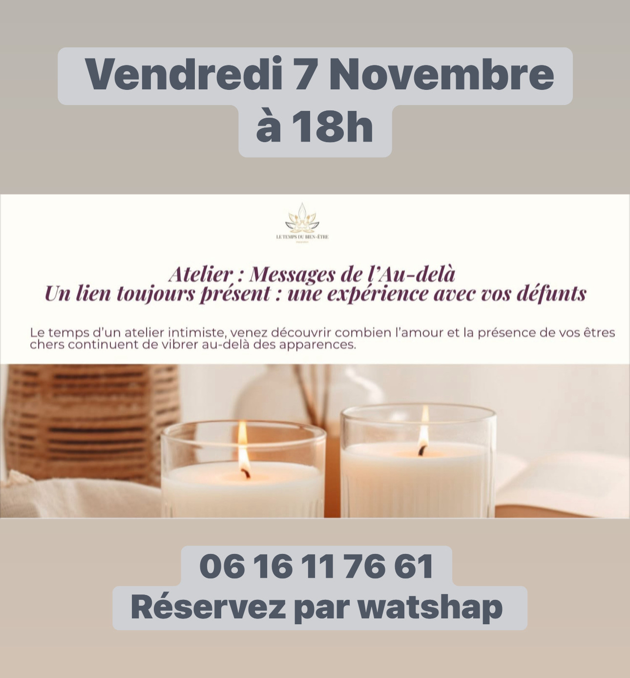 Atelier pour se relier à son défunt