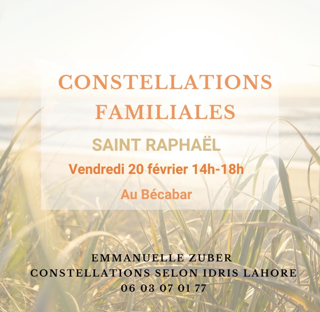 Tu veux venir ? Envoie « Bécabar » par sms à Emmanuelle 06 03 07 01 77