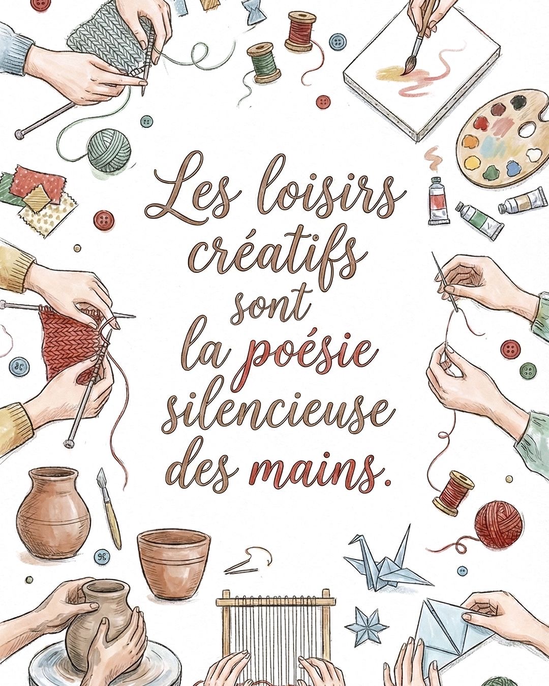 Moments créatifs en préparation