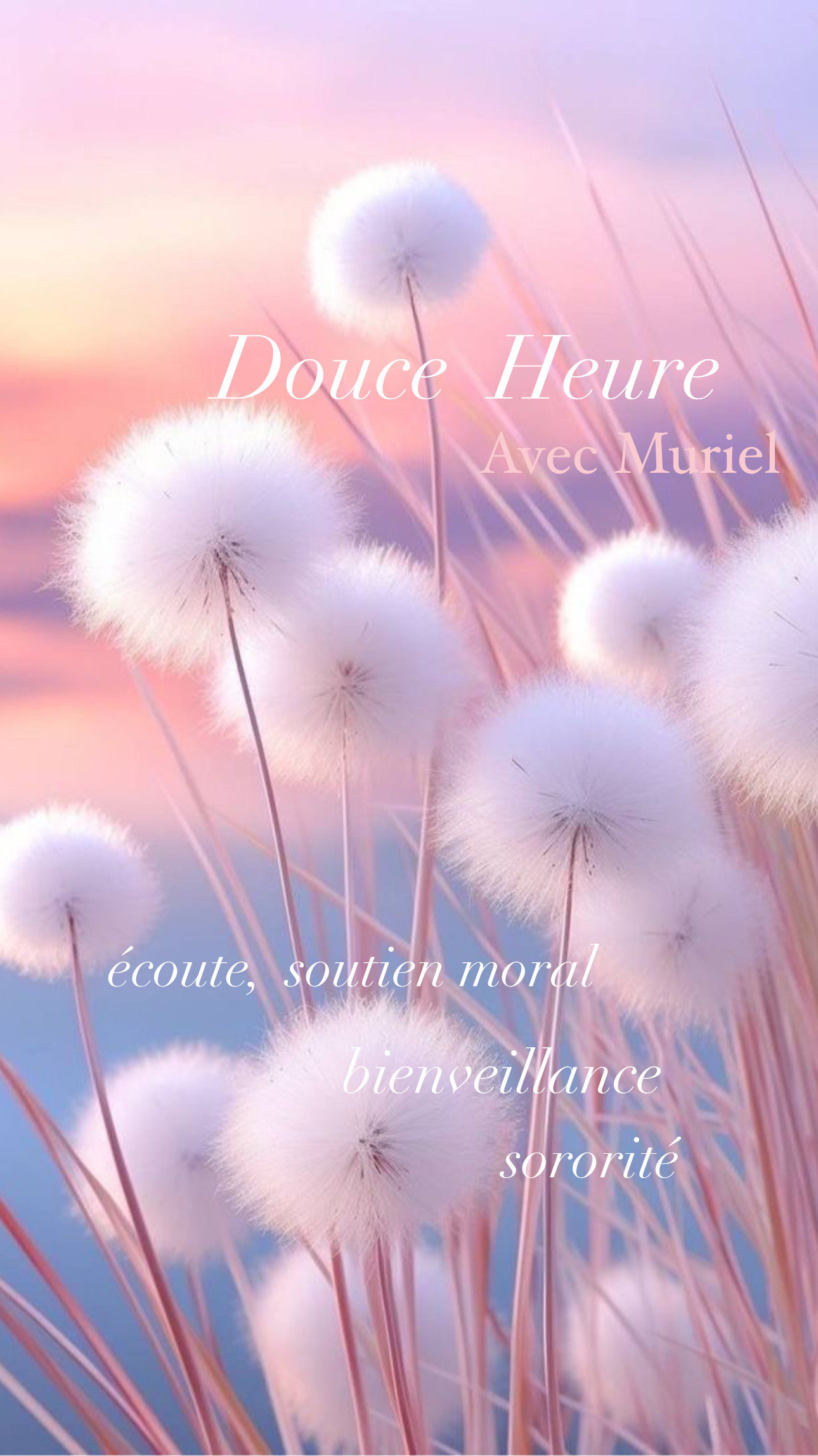 Douce Heure – Cercle de femmes – Samedi 18 Avril de 14h30 à 16h30 – 📞Muriel 06 49 88 84 02