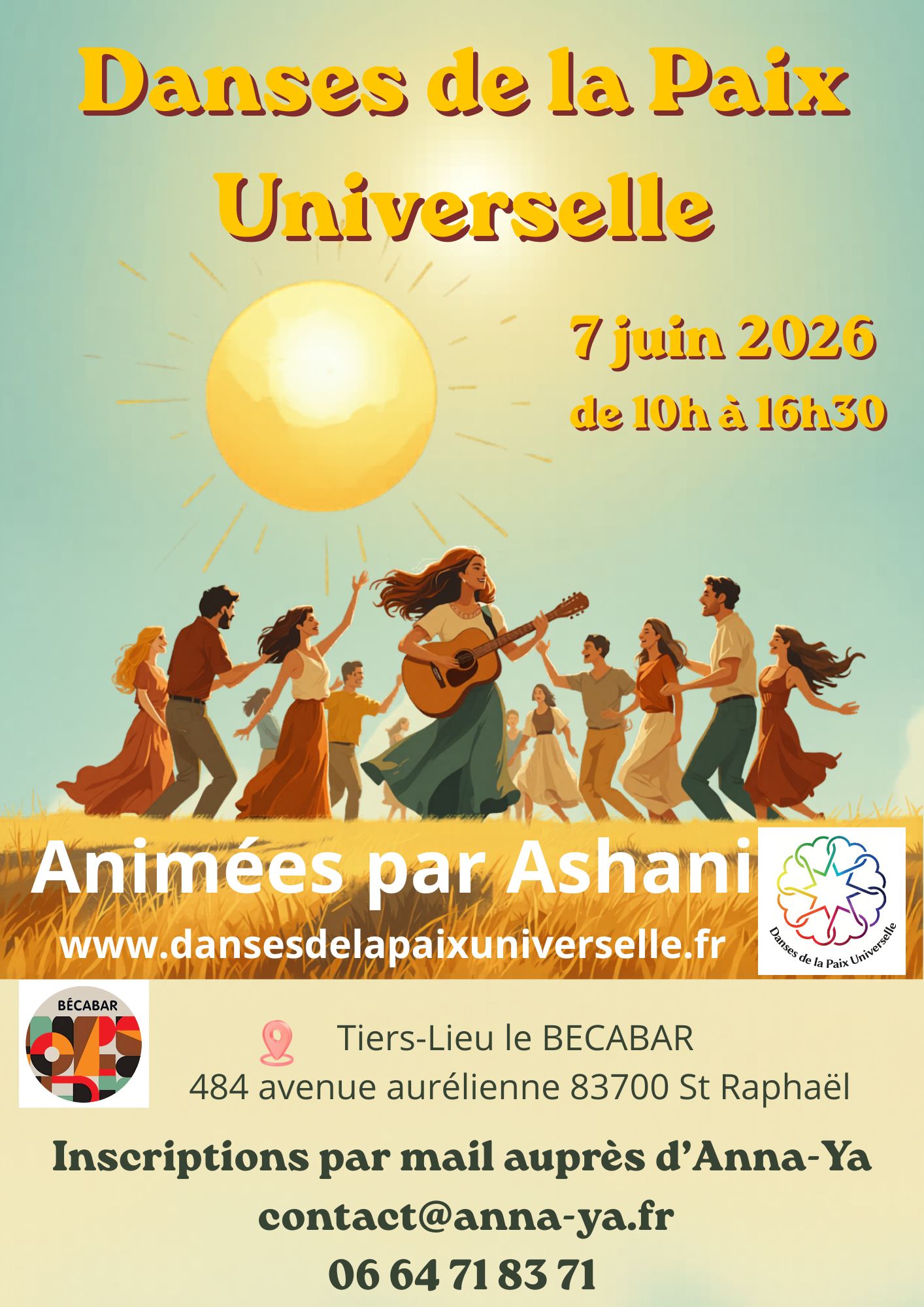 Danses de la Paix Universelle – Dimanche 7 Juin de 10h à 16h30