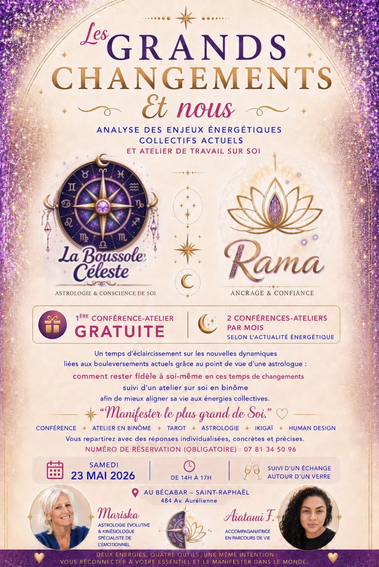 Manifester le plus grand de Soi – Samedi 23 Mai de 14h à 17h – 📞07 81 34 50 96
