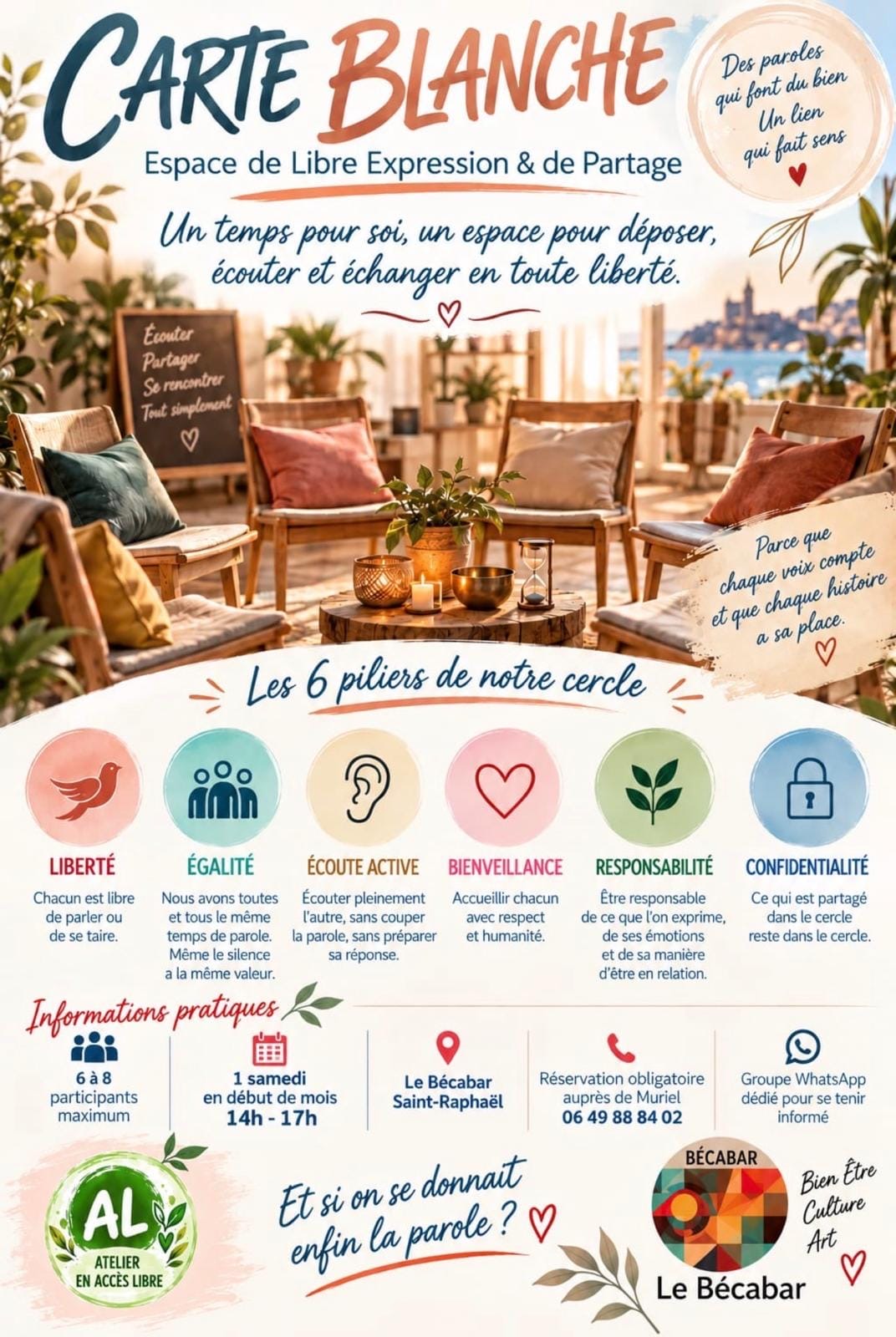 Carte Blanche Samedi 10 0ctobre 2026 – de 14h à 17h